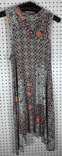Maeve Anthropologie multi pattern swing dress size M