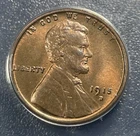 1915 D Lincoln Wheat Cent 1c ANACS MS 62 Looks Red-Brown RB