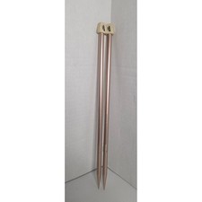 Vintage Bates Size 15 Straight Knitting Needles 10mm Plastic Pair