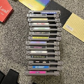 Lot of 27 NES Games 6 Manuals Rad Racer, TMNT 2, Gauntlet, Spot, Tetris & More!