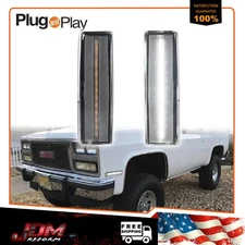 For 82-94 Chevy S10 Blazer Sonoma Clear White LED Side Marker Signal Park Lights
