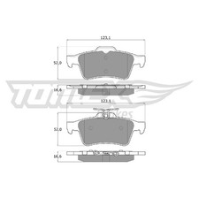 Satz Bremsbeläge Bremsklötze hinten für Volvo V40 525 526 | 26210860