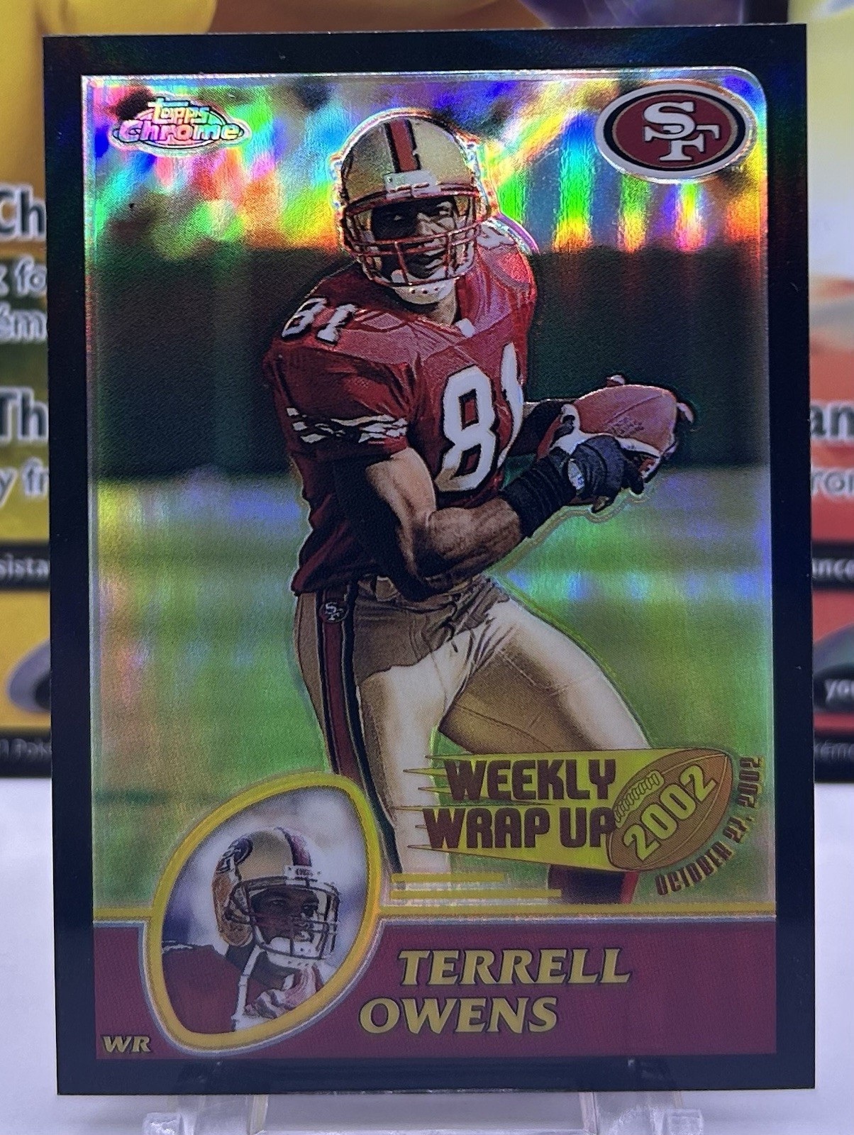 2003 Topps Chrome Terrell Owens Black Refractor /599 #153 HOF!