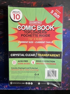 Evoretro Comic Book Toploaders - Set of 10 - Comic Storage, Manga, BD