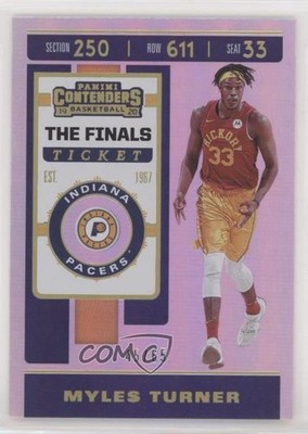 2019-20 Panini Contenders The Finals Ticket 45/65 Myles Turner #84 im4