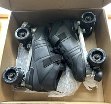 Pacer Aero Black Quad Roller Skates P229B Adult USA 8 UK 7 EU 41.5