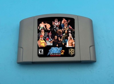 Virtual Pro Wrestling 2 Freem Edition Play on N64 console USA/Version 