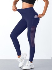 Women Leggings High Waisted Seamless Soft Quality Gym Yoga Pocket Legging 6-1 6