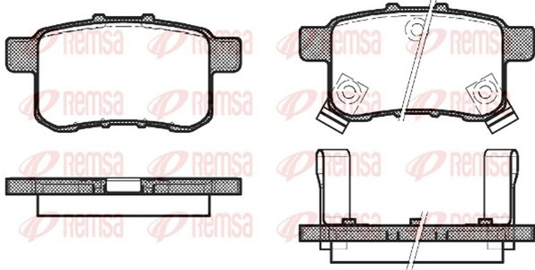 Remsa Bremsbelagsatz Scheibenbremse 1332.02 FüR Honda Accord CU 8 Tourer CW CU1-image
