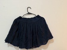 Abercrombie Fitch Lined Mini Skirt Blue Lace A-line Large from 2008-ish