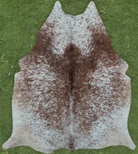 100% Real Natural Area Cow Hair On Cowhide Skin Floor Rug Carpet(65"x62") CC1427