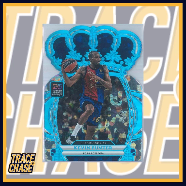 2024-25 Panini Crown Royale Euroleague Basketball Kevin Punter Platinum 1/1!