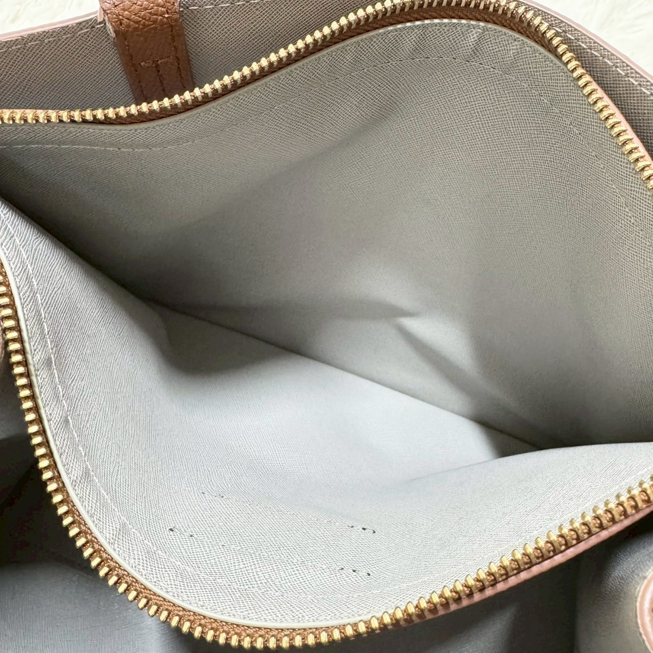 FURLA SOFIA Current Arch logo Brown Saffiano leat… - image 12