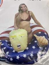 2020 Donald Trump Pool Float Inflatable Raft Pool Ring XL Nino Star New