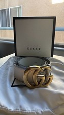 Gucci GG Marmont wide belt white size 75, excellent condition