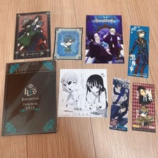 Kuroshitsuji Black Butler Set Illustrato Tascabile Cartoline Adesivi Carte