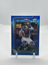 2025 Topps Chrome Blue Refractor #'d / 150 Logan Driscoll RC #185 Tampa Bay Rays