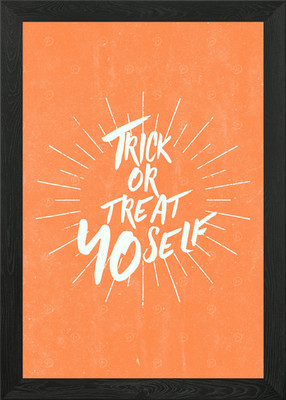 Trick or Treat Yo selbst gerahmtes Wandbild Poster Leinwanddruck Bild