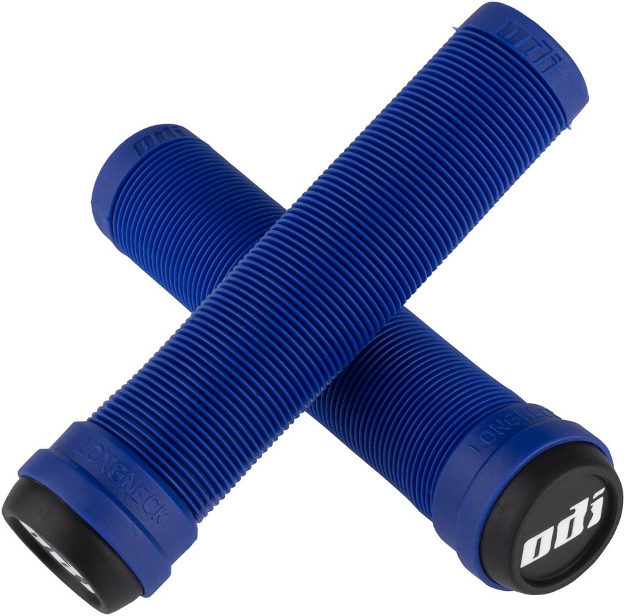 ODI Longneck Grips Flangeless Soft Mushroom Rib Pattern 135mm Blue - 3390₽