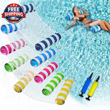 5 Pack Upgrated XL Water Pool Floats, 4-In-1 Hammock, Saddle, Lounge Chair, Dri