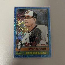 Topps Heritage High Number Chrome Light Blue Sparkle Kyle Gibson Orioles #699