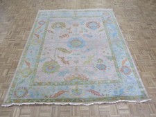 7'11 x 9'10 Hand Knotted Lavender Oushak Oriental Rug G17023