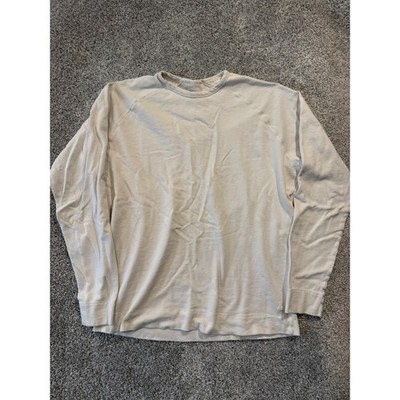 Vuori Sweatshirt Mens XXL* Beige Ponto Performance Crewneck Raglan Pullover *