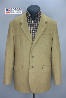 Musto Mens XL Green Check Technical Tweed Shooting Jacket Performance Coat
