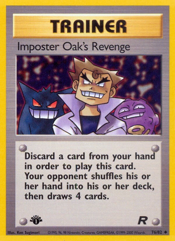 Imposter Oak's Revenge - 76/82 - Team Rocket - Uncommon - NM