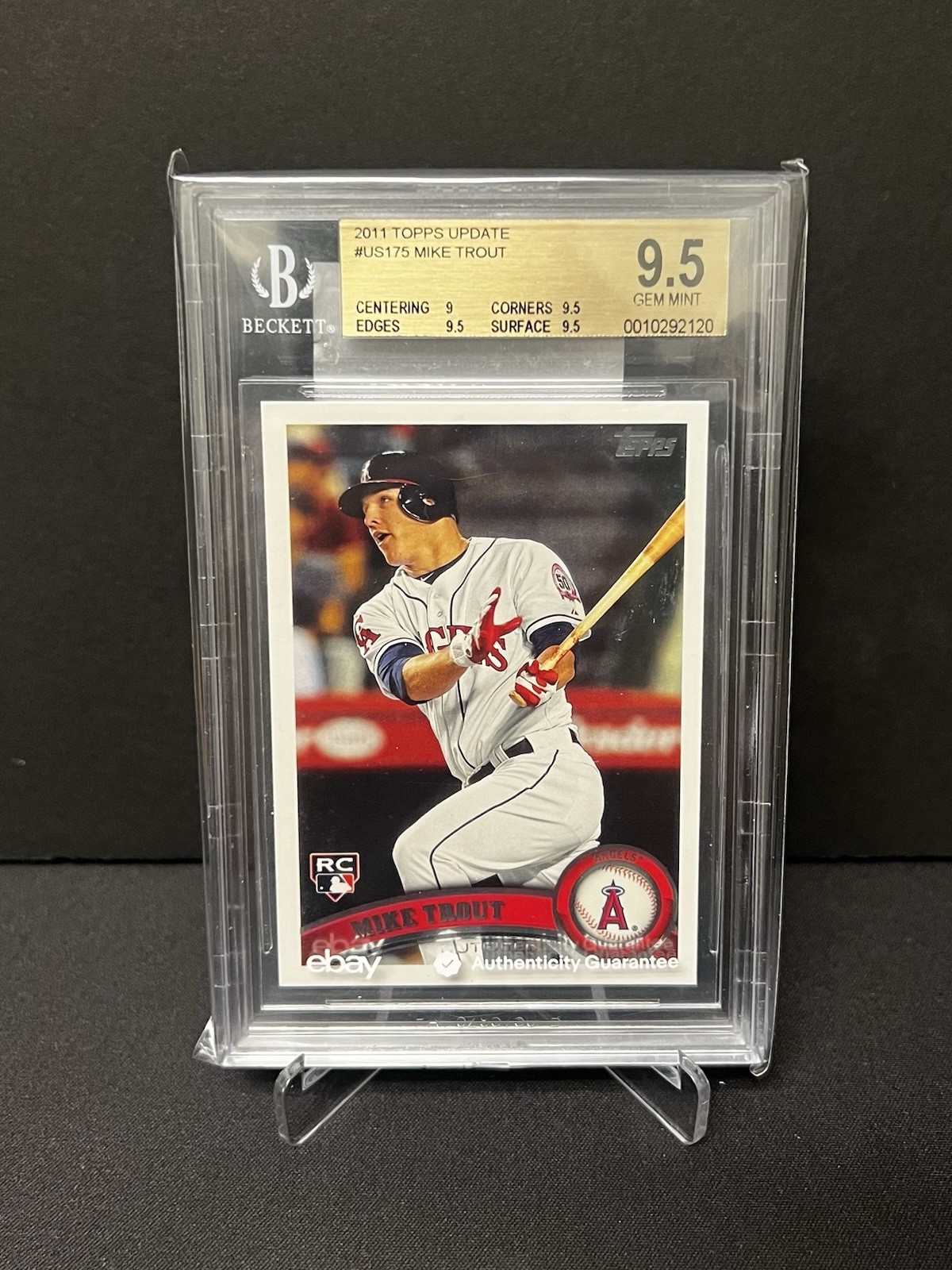 2011 Topps Update MIKE TROUT Rookie Card #US175 BGS 9.5🔥🔥🔥!!