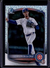 2025 Bowman Chrome Mega Box Wilfri De La Cruz Refractor 1st #BCP-209 Cubs