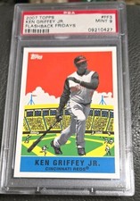 KEN GRIFFEY JR. 2007 TOPPS FLASHBACK FRIDAYS PSA MINT 9  (#FF3) 