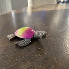 Hand Carved Stone Turtle Figurine Shell Desk Decor Sculpture Paperweight Colorfu — photo 4