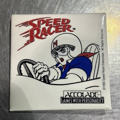 Vintage E3 CES Promo Button Speed Racer ACCOLADE 1993