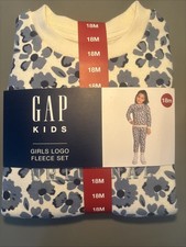 GAP Kids girls logo fleece set 18m