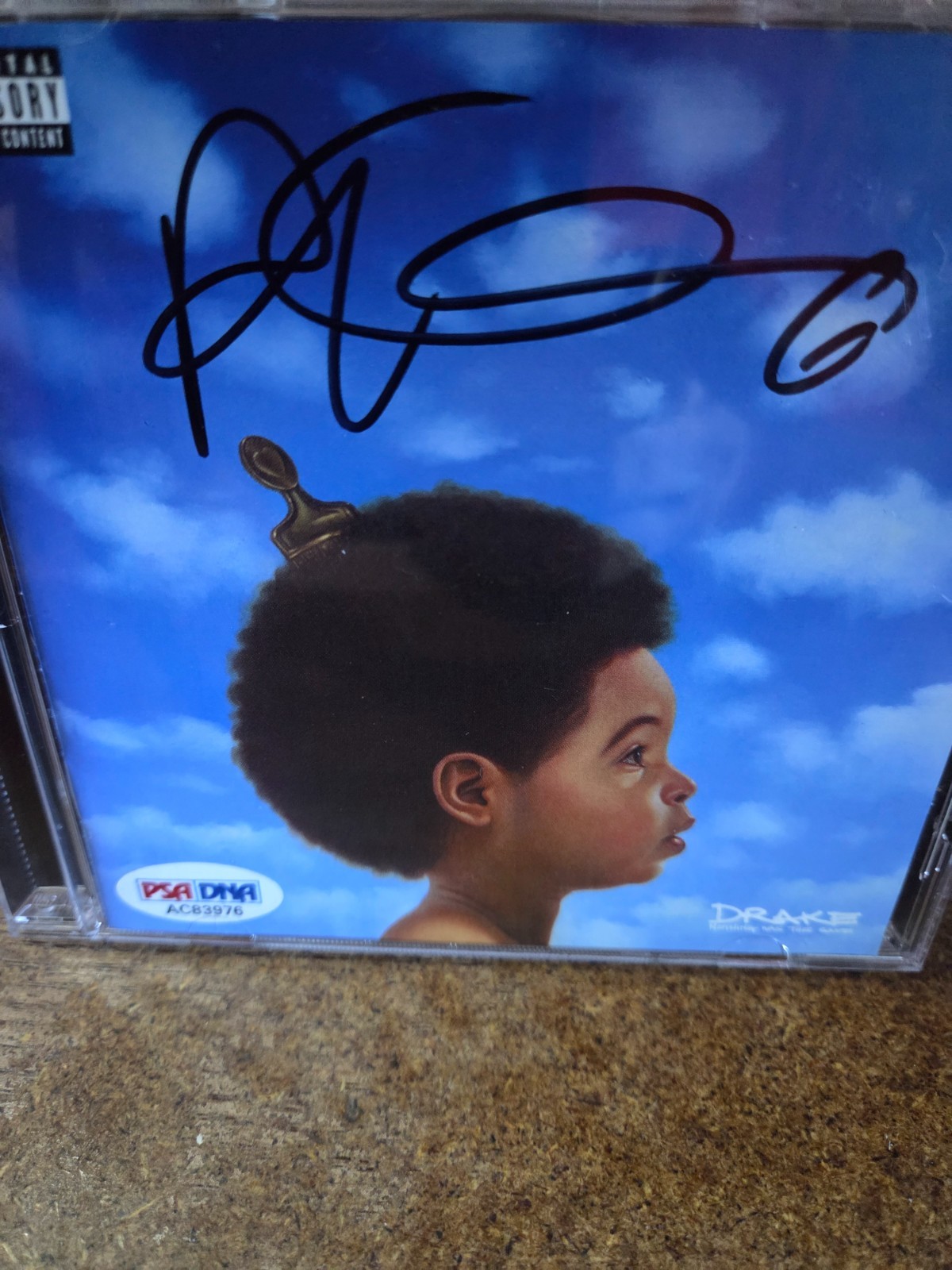 DRAKE signed CD album "Nothing Was The Same" PSA/DNA Take Care CLB Ice Man OVO 