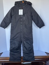 OZARK TRAIL LITTLE BOYS BLACK SNOW SUIT, SZ 4T, HOODED W/ZIPPER, NEW WITH TAGS
