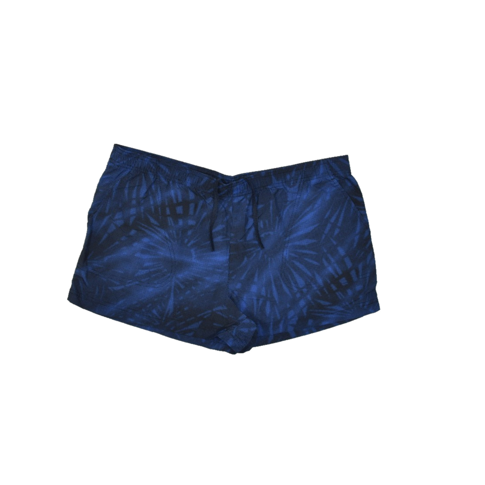 Columbia Womens Blue Palm Print Swim Trunks Regular Size XL 