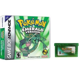 GBA Emerald Version Game Boy Advance, English Cartridge Game Tested NO Box