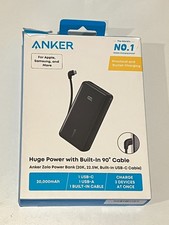 Anker Zolo 20K 22.5W w/ Built-In USB-C Portable Charger Battery Power Bank