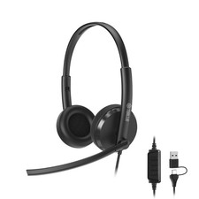 TOALLIN USB Wired Headphone Plug-and-Play Headset Noise Cancelling Microphone US