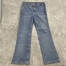 Vintage Kik Girl Jeans Women 11 Blue Denim Rave Skate Made in USA Y2K 32x31