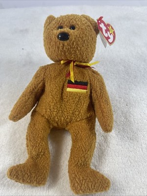 Ty Beanie Baby Germania - MWMT (Bear German Country Exclusive 1990)