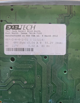 Exeltech MX-C-4-6-1-01 MX-C-4-6-1-01 PCB Control Card Circuit Board