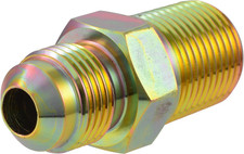Gas Fitting Adapter, 3/8 in MIP X 3/8 in OD Flare, Brass, 65708B