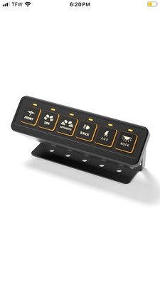Wireless 6 Gang Switch Panel,Multifunction Remote Control Offroad Light Switc...