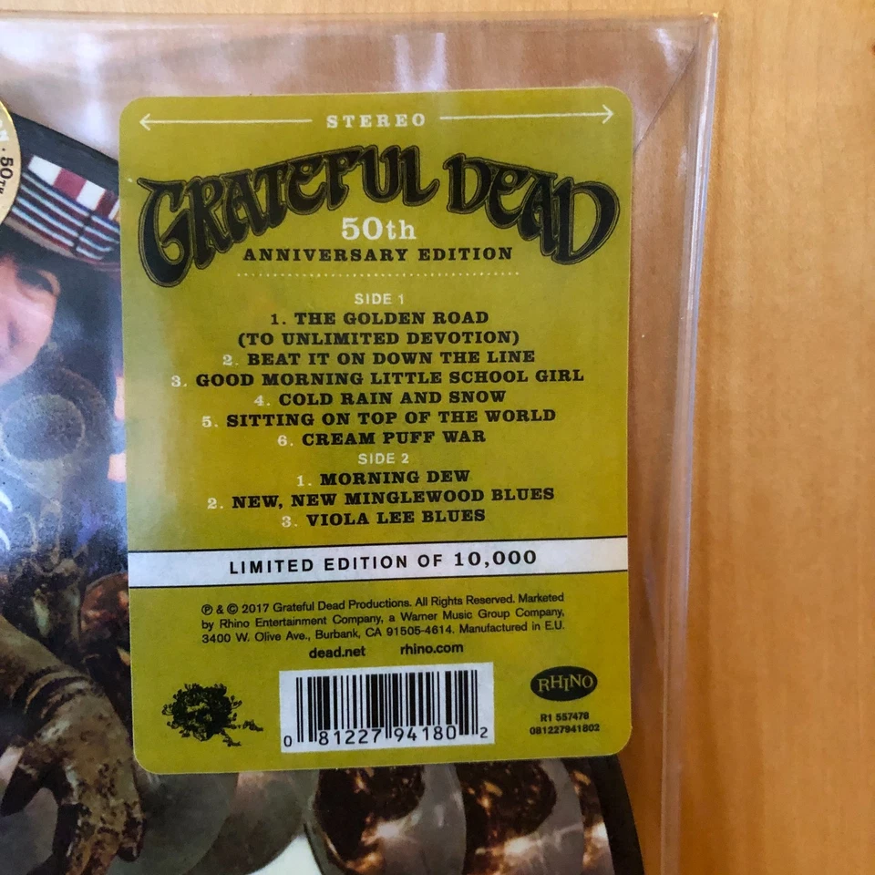 GRATEFUL DEAD : Grateful Dead - PICTURE LP - 50th Anniv.  Rhino , 20187 - mint - Bild 2 von 3