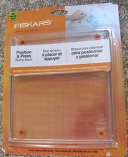 Fiskars Position  Press Stamp Block 4.5" x 6.5" New NOS