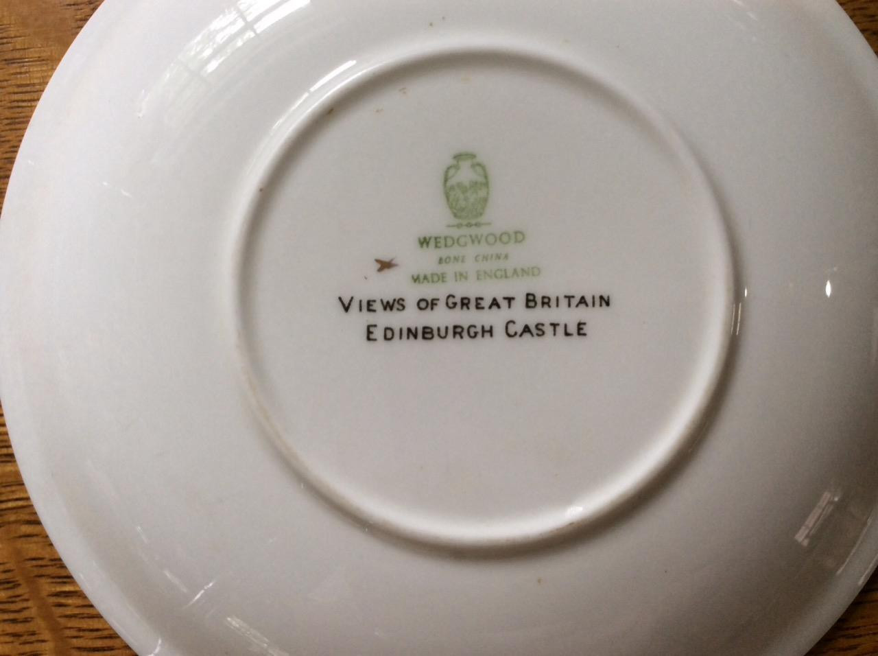 Wedgwood Edinburgh Castle Views of Great Britain  6" bone china plate