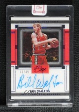 2020-21 One and One First-Team Signatures Blue 1/49 Bill Walton Auto HOF 10qe